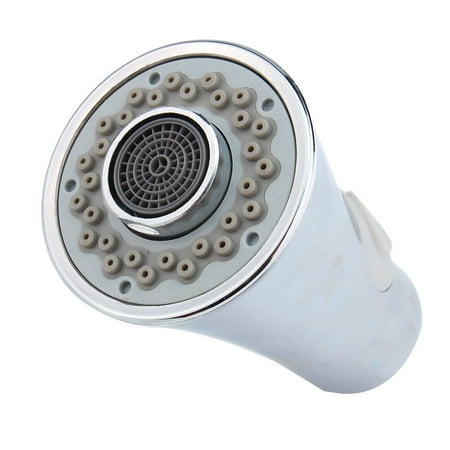 Replacement Down Head ABS Plastic Kitchen Sink topshowersprayhead Faucet Pull Down Stainless Steel Replacement Spray Shower Head Silver 100mm*54mm ()