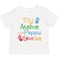 thumbnail image 3 of Inktastic Meme and Pepaw Love Me Boys or Girls Toddler T-Shirt, 3 of 5