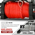 thumbnail image 4 of X-BULL High Speed Electric Winch XRS 13000LBS 12V Synthetic Rope SUV Jeep Truck 4WD 2 in 1 Wireless Remote, 4 of 15