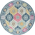 thumbnail image 3 of Bliss Rug Vintage Transitional Border Round Rug for Living Room, Dining Room | Colorful, 7'10''Round, 3 of 5
