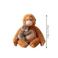 thumbnail image 2 of Punch Monkey Plush, Plushies Orangutan Soft Toy, Cute Monkey Doll Pillow, Soft Cuddly Monkey Toy, Chimpanzee Toy Interactive Hand, 2 of 8
