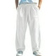 thumbnail image 2 of Ceisia Men's All-Season Casual Pants - Thin Solid Gift Color Business Daily Pocket Tapered Mid-Waist Button Trousers, 2 of 4