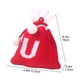 thumbnail image 3 of Bolsa de regalo tejida con letras del alfabeto | Bolsa bordada para dulces navideños | Adorno navideño personalizado | Mini bolsa colgante para decoración del árbol, 3 of 5