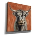 thumbnail image 2 of Epic Graffiti 'Highland Cow on Terracotta' by Silvia Vassileva, Canvas Wall Art, 18"x18", 2 of 2