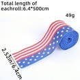 thumbnail image 2 of Clearance Under $5!Yyuenw 2.5" x 5.5 Yards Patriotic Wired Ribbon Bulk Pack - Stars & Stripes Edge for Memorial Day, 4th of July Wreaths, Parade Decor, 2 of 2