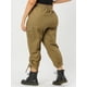 thumbnail image 5 of Pantalones Cargo Con Bolsillos CintuElástiCon Cordón TalGrande PaMujer Caqui XXL, 5 of 6