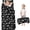 Dinosaur and Bone Black Pattern, variant on Dinosaur and Bone Black Pattern Kids Nap Mat, Daycare Sleep Mat with Handle & Fastening Straps, Hypoallergenic Gifts for Toddlers Kids Boys Girls,50"x20"