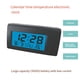 thumbnail image 4 of Reloj digital para automóvil Speravity autoadhesivo rectangular ABS Naranja, 4 of 6