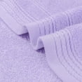 thumbnail image 3 of Unique Bargains Striped Hand Towels Set for Bathroom 14" x 30" Purple 2-Pieces, 3 of 7