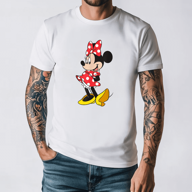 T-Shirt à Manches Longues Pose à Pois Classique Minnie Mouse