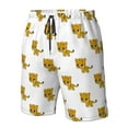 thumbnail image 5 of Kdxio Leopard Print Pattern Mens Casual Shorts - Drawstring Summer Beach Sports Shorts for Men, 5 of 9