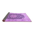 thumbnail image 2 of Ahgly Company Indoor Rectangle Medallion Purple Traditional Area Rugs, 5' x 7', 2 of 4