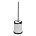 thumbnail image 7 of White Toilet Brush Set with Stainless Steel Handle, Folding Lid and Removable Insert - Compact Design for Modern Bathrooms, 7 of 7