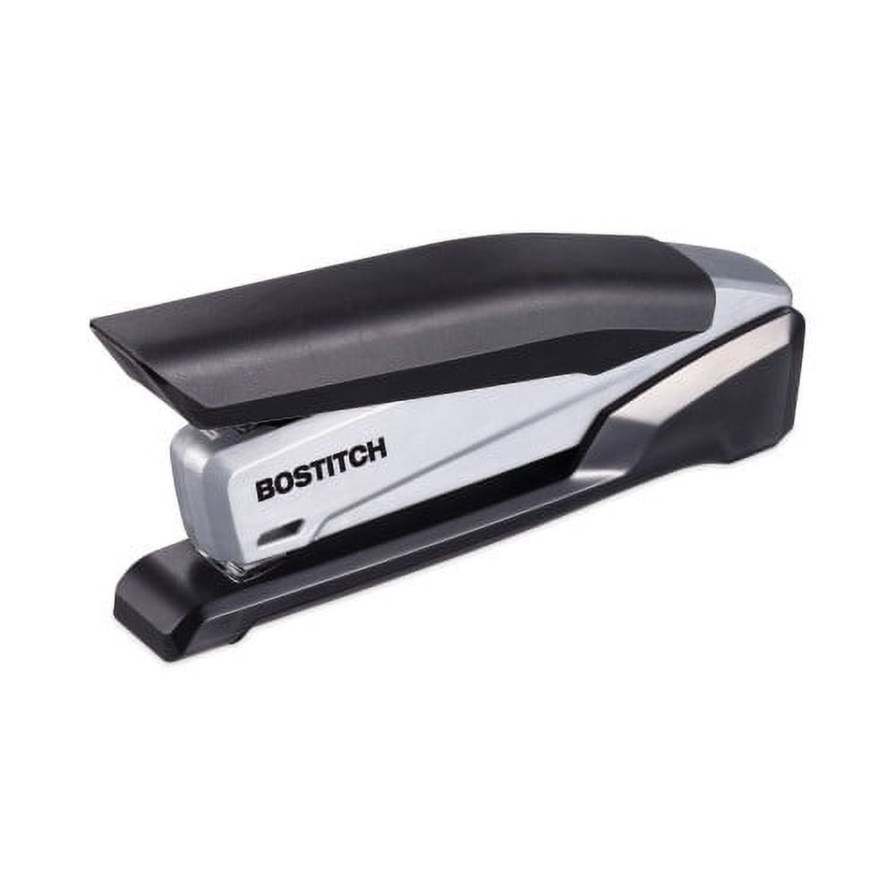 Bostitch InPower One-Finger Eco-Friendly Desktop Stapler, 25-Sheet Capacity, Black/Gray, Each