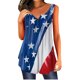 thumbnail image 2 of Mujeres sin mangas Love Heart O-cuello Día de la Independencia Impresión Relajada Tops Pompotops lopia989231, 2 of 4