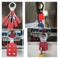 thumbnail image 3 of Isolation Cadenas Hasp, 6 Trous Position Verrouillage Hasout Hasps 6PCS pour Chantier de Construction, 3 of 7