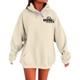 thumbnail image 1 of WZXFASHION Chandail à Col Imprimé pour la Journée de Compétition pour Femmes, Épaules Dénudées, Manches Longues, Rabais de 50 %, Liquidation, Chandail à Fermeture Éclair, 1 of 9