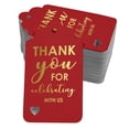 thumbnail image 1 of Inkdotpot Gold Foil Paper Hang Tags ThankYou For Celebrating With Us Bridal Shower-Baby Shower-Retirement-Wedding-Birthday Favor Tags 50 Pack, 1 of 6