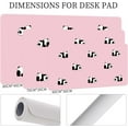 thumbnail image 4 of Kawaii Single Panda Pattern Mouse Pad,Desk Mat,Game Mat,Makeup Table Mat,Varied Use Mat for Office/Home/Study Girls Boys(31.5''''X15.7'''''',Pink&Single Panda), 4 of 5