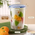 thumbnail image 4 of 4 Pack Overnight Oats Containers with Lids, Oatmeal Container, 16oz Leak Proof Oats Jars, BPA Free, Reusable, Portable Plastic Food Storage Container for Oatmeal, Yogurt, Soup, Cereal, Milk and More, 4 of 7