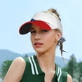 thumbnail image 6 of Czech Republic Visor Hats Adjustable Beach Sun Visors Sports Outdoor Visor For Women Men, 6 of 7