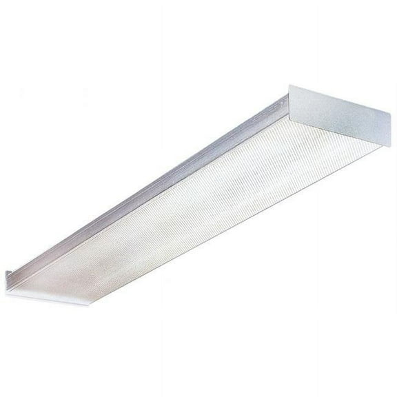 Lithonia Lighting 4ft Fluorescent Wraparound Light SB232120GESB - White, 2 Bulb, 120V