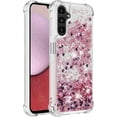 thumbnail image 3 of Compatible with Samsung Galaxy A14 5G Case Glitter Luxury Cute Love Liquid Quicksand Clear Soft TPU Girls Women Stylish Bumper Shockproof Protective Case for Samsung Galaxy A14 5G Rose YB, 3 of 14