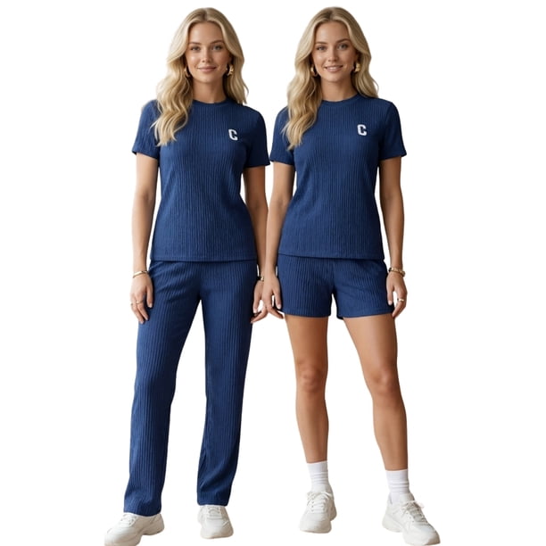 Conjunto Casual 3 Piezas Pantalón, Short y Blusa Versatilidad y Estilo para Mujer