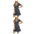 thumbnail image 2 of Vestido de dama Sonducket hasta la rodilla estampado de flores rotas sexy Vintage, 2 of 6