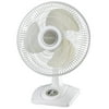 Lasko 12" Oscillating Performance Table Fan with 3 Speeds, 18.5" H, White, 2501, New