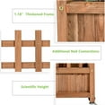 thumbnail image 4 of Patiojoy 2PC 50in Wood Planter Box with Trellis and Wheels Mobile Plant Raised Bed for Indoor&Outdoor, 4 of 7