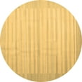 thumbnail image 1 of Ahgly Company Indoor Round Abstract Brown Contemporary Area Rugs, 6' Round, 1 of 4
