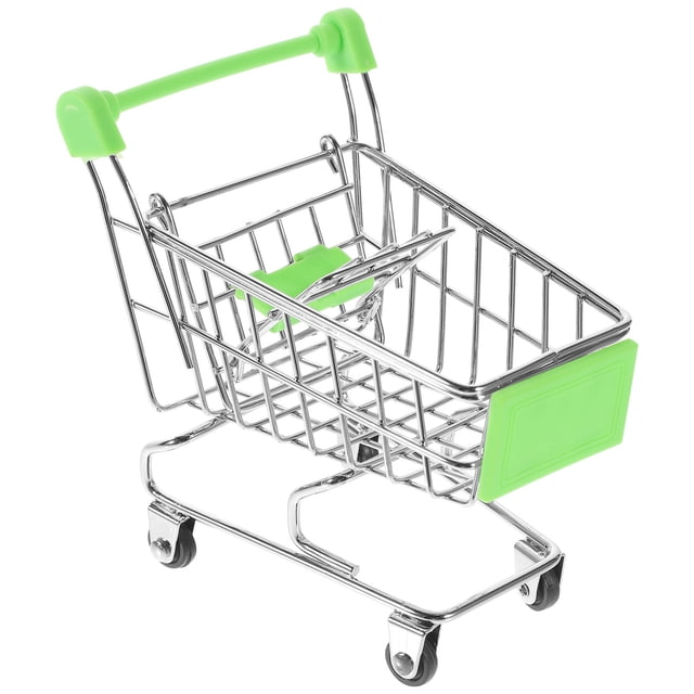 MOVTOTOP 1Pack Mini Market Shopping Cart Simple Design For Family Friends Children Bedroom Office