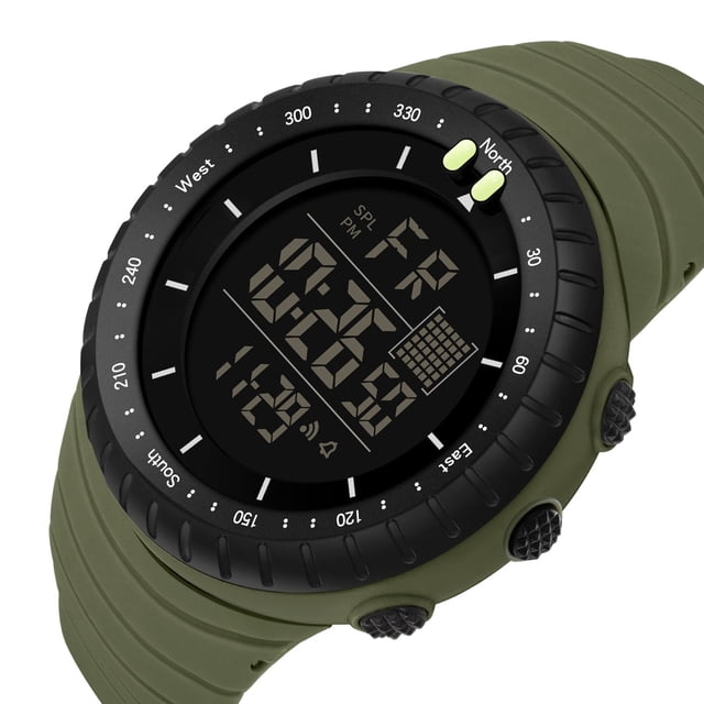 Reloj Deportivo Electrónico, Reloj Digital Electrónico Con Luz Nocturna En Segundos, Caja De Plástico ABS Para Viajar