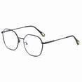 thumbnail image 5 of Lightweight Silver Metal Eyeglasses, Polygon Frame, Anti Blue Light Fashion Eyewear for Men Women, 5 of 6