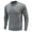 Gray, variant on Fall Shirts for Men Long Sleeve Crew Neck Pullover Sweater Solid Color Top