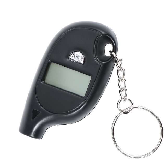 EeaseMX Medidor digital de presión de aire para neumáticos, llavero con pantalla LCD, para coche, motocicleta, monitor, herramientas de medición de presión de neumáticos (negro)