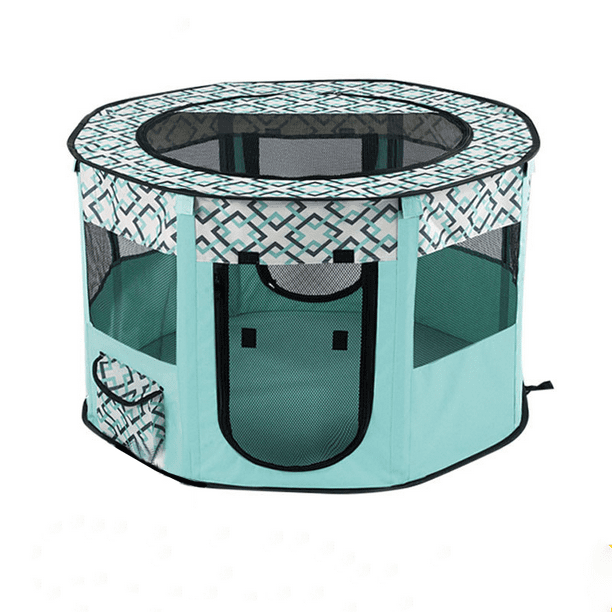 PETIMI Portable Pet Playpen, Foldable Dog Playpen Cat Playpen, Pet Tent