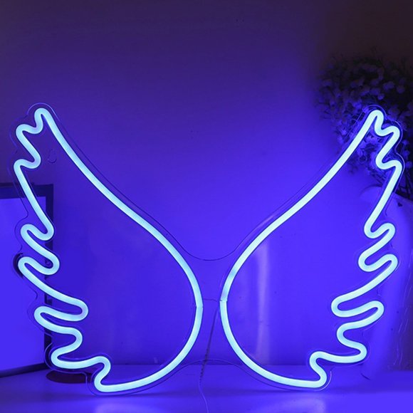 LED Neon Lights Net Red Room Decoration Christmas Lights Bedroom Decoration Ins Lights Angel in Clearance Decorative Lights