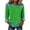 yue866-Green, variant on Women's Waffle Patchwork Printed Sweatshirts Long Sleeve Splicing Quilted Shirts Crew Neck Comfort Tunic Blouses Purple S