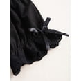 thumbnail image 5 of YONGHS Kids Girls Pumpkin Bloomers Ruffle Lace Bowknot Pettipant Security Short Pants Undershorts Black 13-14, 5 of 6