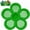 Green, variant on Flower Shape Floating Garden Feeder, Floating Bee Waterer with Safe Landing, Pad Non Drown Design Bee Island Drinking Station for Butterfly Farm Pond Fountain Outdoor Backyard Patio Deck (Yellow)