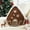 DARK COFFEE, variant on Phantoscope Christmas Series Decorative Male gingerbread man Decorative Pillow,dark coffee,19 x 13 inch