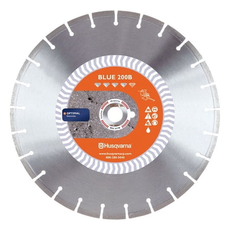 UPC: 0805544735384 | Husqvarna Banner Line 14 in. Dia. x 1 in. Blue 200B Diamond Segmented Rim Saw Blade 1 pk