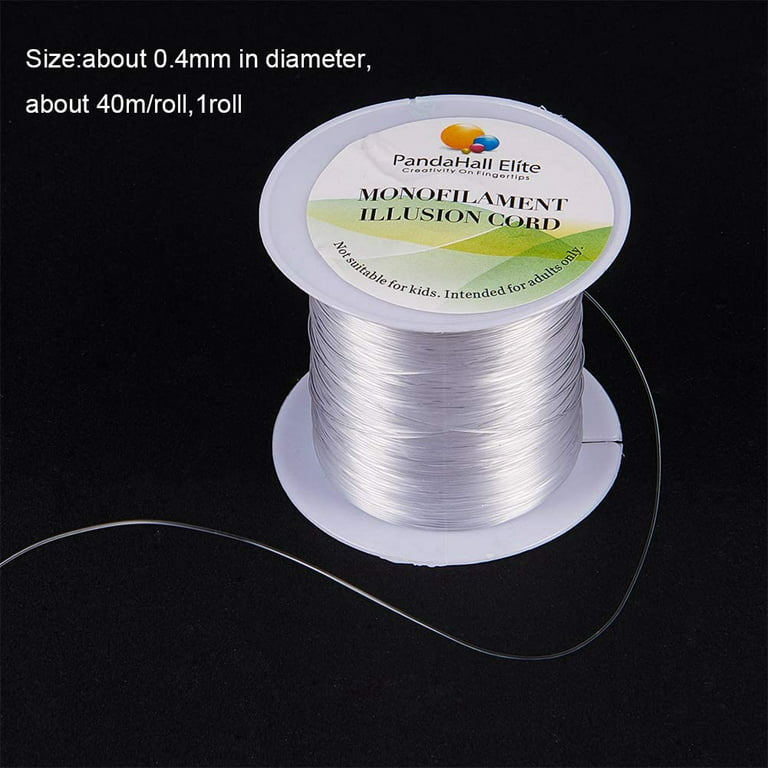 0.4mm Crystal Beading Cords Clear Fishing Line Invisible Nylon Thread  Jewelry String Wire Cord String
