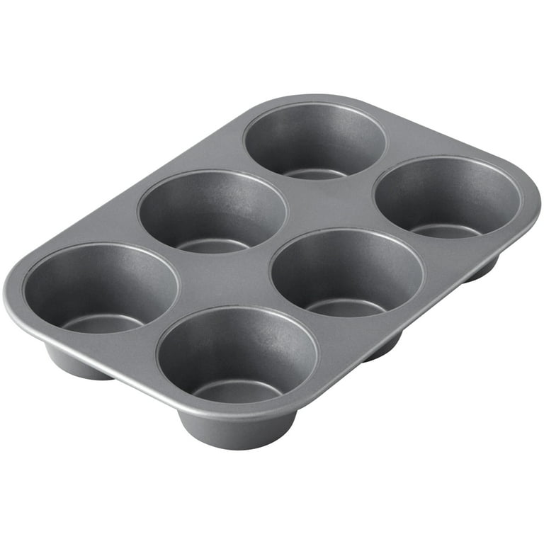 CAKETIME Silicone Mini Muffin Pan - Metal Reinforced Frame Mini Muffin Tray  Cupcake Pan Silicone with Handle 12 Cups Nonstick Easy to Move