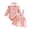 Z4-Pink, variant on DGMIOCS Girl Outfit Set,Ribbed Bodysuit,Bow Print Suspender Dress,3-Piece Baby Set Red 0-3 Months