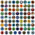 thumbnail image 3 of Set de pegatinas Eyeball Waterproof Vinyl Graffiti, 80 unidades, 3 of 4