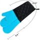 thumbnail image 3 of Guantes de horno dobles - Guantes de silicona antideslizantes resistentes al calor, 3 of 5