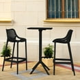 thumbnail image 7 of Luxury Commercial Living 3-Piece Black Folding Outdoor Patio Bar Set 42.5", 7 of 7